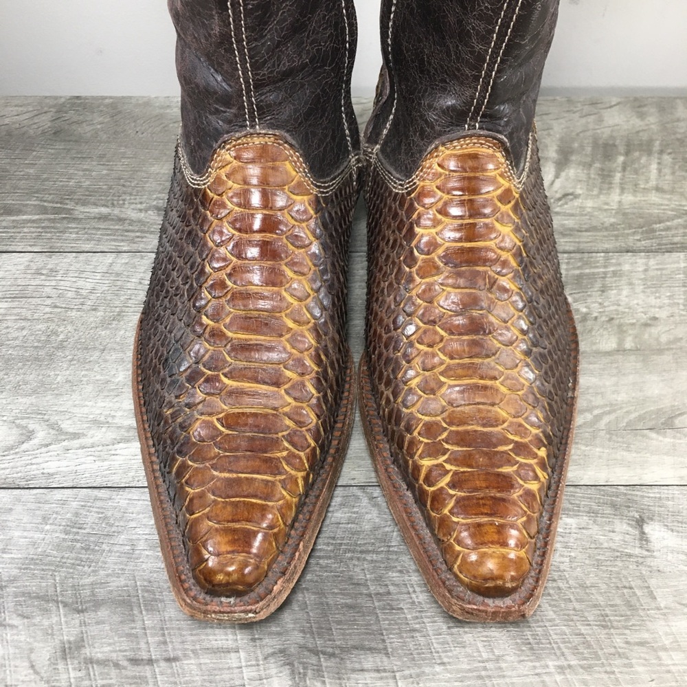 Rustico Cuadra Honey Python Snake Skin Leather Co… - image 5